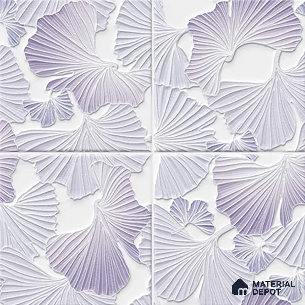 Floral Wall Tile TL 07244 D Florina 4003 Granula 1 ft x 1 ft Ceramic Matte Finish - 9 mm  | 2 mm Spacer is Mandatory | Please Expect a Slight Variation of Pattern (Sample)